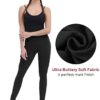 ALONG FIT Anti-Nail Leggings for Women, Non-See-Through Yoga Pants with Phone Pockets, Tummy Control Full-Length/Capri Tights - Image 4