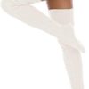 Leoparts Women's Cable Knitted Thigh High Boot Socks Extra Long Winter Stockings Over Knee Leg Warmers - Image 6