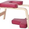 XIANGJI Headstand Bench Yoga Inversion Trainer Wooden Yoga Inverted Stool, Multifunctional Fitness Chair Home Yoga Auxiliary Stool Gym Yoga Stool Relieve Fatigue and Shape Body Idea for Workout - Image 4