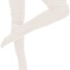 Leoparts Women's Cable Knitted Thigh High Boot Socks Extra Long Winter Stockings Over Knee Leg Warmers - Image 5