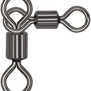 QHDJIANHUI 3 Way Swivel Fishing Three Way Crossline Swivels Saltwater Freshwater