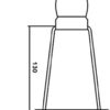Dasunny 6-String Guitar Trapeze Tailpiece Bridge for Jazz Guitar or LP Style Tele Guitar, Silver Tone - Image 2