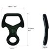 Fusion Climb Aluminum Compact Bent Eight Descender Black - Image 2