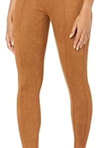 SPANX Faux Suede Leggings for Women - Elastic Waistband with Slip-on Front Pockets, Snug Fit and Flattering Leggings