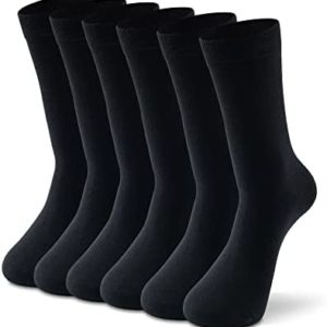 Women's Thin Merino Wool Socks,Lixia Multi Colors Soft Dress Socks,Warm Breathable Crew Casual Socks 3/6 Pairs Pack