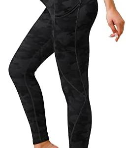 ANAFETTIE Yoga Pants with Pockets for Women High Waisted Compression Leggings Soft Tummy Control Workout Leggings