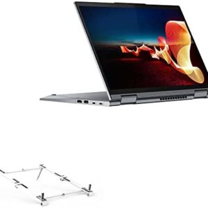 BoxWave Stand and Mount Compatible with Lenovo ThinkPad X1 Yoga (21CD) (Stand and Mount by BoxWave) - Pocket Aluminum Stand 3-in-1, Portable, Multi Angle Viewing Stand - Metallic Silver