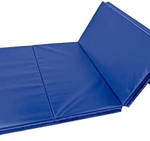 IncStores 2 Inch Thick Mat for Gymnastics | Foldable Vinyl-Covered Foam Exercise Mat Made to Help You Tumble, Cheer, Dance, Stretch, and Jump in Comfort and Style