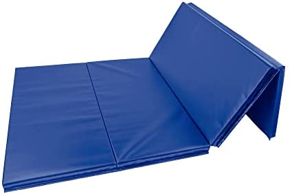 IncStores 2 Inch Thick Mat for Gymnastics | Foldable Vinyl-Covered Foam Exercise Mat Made to Help You Tumble, Cheer, Dance, Stretch, and Jump in Comfort and Style