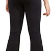 Girl's Leggings Cross High Waisted Flare Pants Yoga Bootcut Pants Solid Color Full Length Bell Bottoms - Image 2