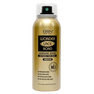 EBIN NEW YORK Wonder Lace Bond Adhesive Spray (2.7 fl. oz./ 80ml, Sensitive - Extreme Firm Hold)