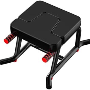 Yoga Inversion Stool Household Inversion Inversion Chair Shoulder Upside Down Pad Fitness Equipment (Color : Black, Size : 61.5 * 48 * 35.5cm)