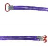 QWORK Two Leg Bridle Web Sling, 2 Pack 4.92Ft 4409lb Capacity Steel Sling - Image 2
