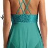 YONGHS Womens Lyrical Dance Dress Modern Contemporary Dancewear Costume Sequins Tank Leotards - Image 4
