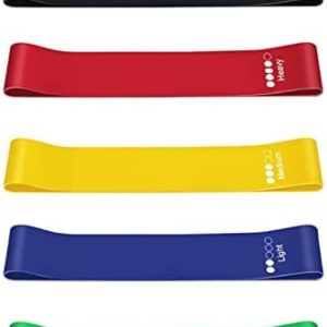 Resistance Loop Exercise Bands Set for Women Men Legs Butt Arms Shoulders Home Fitness, Strength Training, Yoga, Pilates Flexbands