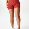 YEOREO Women Seamless Scrunch Workout Shorts High Waisted Intensify Running Gym Yoga Workout - Image 3