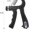 Grip Strength Trainer 2 Pack, NONJISPT Hand Grip Exerciser Strengthener Adjustable Resistance Non-Slip Forearm Workout Equipment, Hand Exerciser for Muscle Building and Injury Recovery for Athletes(Black) - Image 2