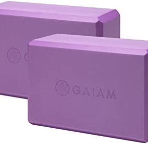 Gaiam Essentials Yoga Block (Set Of 2) – Supportive, Soft Non-Slip Foam Surface For Yoga, Pilates, Meditation