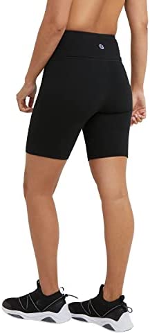 Champion Women's Authentic, Graphic, Cotton Bike Shorts, Script Logo, 7" - Image 2