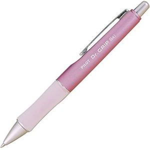 Pilot 36273 Dr. Grip Roller Ball Retractable Gel Pen, Fine, Metallic Mauve Barrell-Black