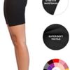 OCOMMO Biker Shorts for Women Waist 3 Inch Thigh Saver Shorts for Under Dresses - Image 2