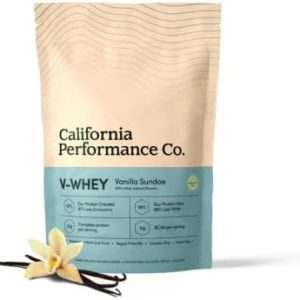 California Performance Co. V-Whey Animal-Free Protein Powder, Vegan Friendly, Up to 23g Protein Per Serving Per Serving… (Vanilla Sundae)