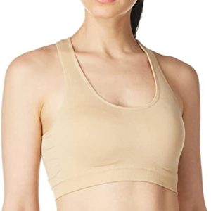 Jockey Women's Bras Mid Impact Removable Cup Seamless Sports Bra