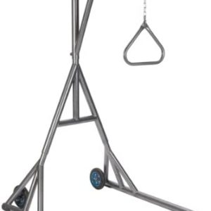 Drive Medical Heavy Duty Silver Vein Trapeze with Base and Wheels