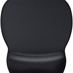 MROCO Ergonomic Mouse Pad with Wrist Support Gel Mouse Pad with Wrist Rest, Comfortable Computer Mouse Pad for Laptop, Pain Relief Mousepad with Non-slip PU Base for Office & Home, 9.4 x 8.1 in, Black