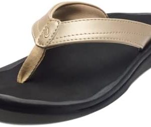 OluKai Ohana Women's Beach Sandals, Quick-Dry Flip-Flop Slides, Water Resistant, Wet Grip Soles & Compression Molded Footbed