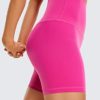 CRZ YOGA Super High Waisted Butterluxe Womens Biker Shorts 6'' / 8'' - Buttery Soft Workout Yoga Shorts Over Belly - Image 3