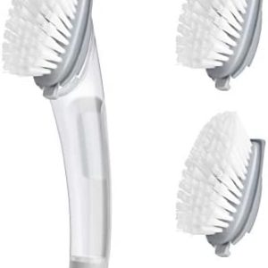 Dish Brush with Soap Dispenser for Dishes Kitchen Sink Pot Pan Scrubbing