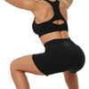 Rataves Women's 6 Inch Athletic Yoga Shorts with Pockets Tummy Control High Waisted Shorts(002) - Image 4