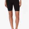 TheMogan Mid Thigh Stretch Cotton Span High Waist Active Basic Short Leggings - Image 2