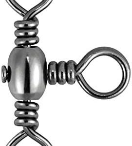 Dr.Fish 30 Pack Fishing 3 Way Swivels, 35-175LB, Three Way Fishing Swivels Barrel Swivels Fishing Tackle Catfish Rig Swivels Surf Fishing Rig