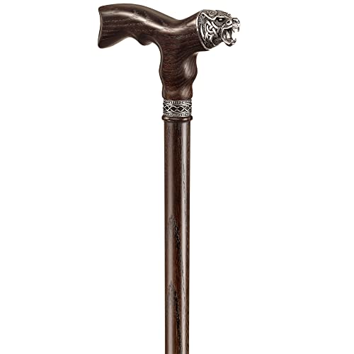 Handmade Celtic Walking Cane for Men - Bear - Cool Wood Cane Stylish Walking Stick - Image 4
