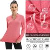 COOrun Workout Shirts for Women Long Sleeve Yoga Tops Casual Hiking Tee Shirt Athletic Breathable Top Quick Dry - Image 3