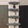 Multi-Purpose ( Adjustable ) Yoga/Exercise Mat Storage Hangers,Wall-Mounted Rack - Hangs Yoga Blocks, Towel, Foam Rollers, Gym Mats , yoga physio studio bracket stand - hold Up to 20Lbs, - Image 9