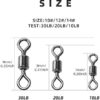 SF Fly Fishing Micro Swivels Stainless Steel Material Fishing Ball Bearing Swivels Hook line Connector Fishing Tackle Accessories 10LB-30LB - Image 3