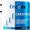 Fitcode Creatine1000, 1 Gram of Pure Creatine Monohydrate in Each Serving, Veggie Capsules (30 Servings) - Image 4