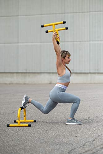 Lebert Fitness Parallette Push Up Bars Dip Station Stand - Perfect for Home and Garage Gym Exercise Equipment - Gymnastics, Calisthenics, Strength Training Parallel Bars for Men and Women - Image 15