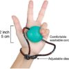 Secure Stress Balls on a String - for Stress Relief, Hand Exercise, Strengthening, Rehabilitation - Soft, Medium and Firm Stress Balls with Exercise Guide - No Falling or Rolling Away (3 Balls Set) - Image 2