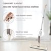 Spray Mop for Floor Cleaning, HOMTOYOU Floor Mop with a Refillable Bottle and 3 Washable Microfiber Pads, Dry Wet Spray Mop for Home Kitchen Hardwood Laminate Wood Vinyl Ceramic Tiles Floor Cleaning - Image 3