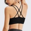 Women's Cross Back Sport Bras,Padded Strappy Criss Cross Cropped Bras for Yoga Workout Fitness S-2XL - Image 4