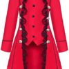 Women's Gothic Steampunk Clothing Halloween Costumes Medieval Renaissance Victorian Vampire Tailcoat Jacket Pirate Coat - Image 2