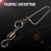 Sougayilang Fishing Rolling Swivel with Coast Lock Snap Stainless Steel Black Nickel Fish Swivels Line Connector - Image 6