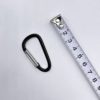 XIECHANEE 30PCS Aluminum Carabiner Clips, 2" D Shape Spring Snap Hooks Carabiner with 30PCS Keyring Keychain Hook - Image 5