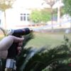 Wasser Vela Garden Heavy Duty Bronze-Color Metal Adjustable Tip Front Trigger Soft Grip Water Spray Pistol Hose Nozzle - Image 3