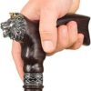 Unique Handmade Wooden Walking Cane for Men - Lion King - Carved Men's Wood Cane Fancy Walking Stick - Image 7