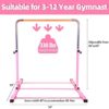 SHIWEI Gymnastics Training Bar- Height Adjustable 3' to 5' Horizontal Kip Bar for Kids - Image 4